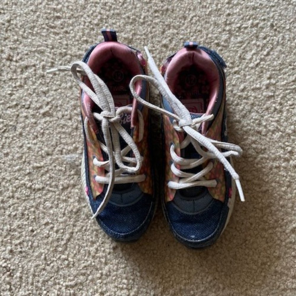 2/$55 Barbie Girls Sneakers Size 12 Vintage